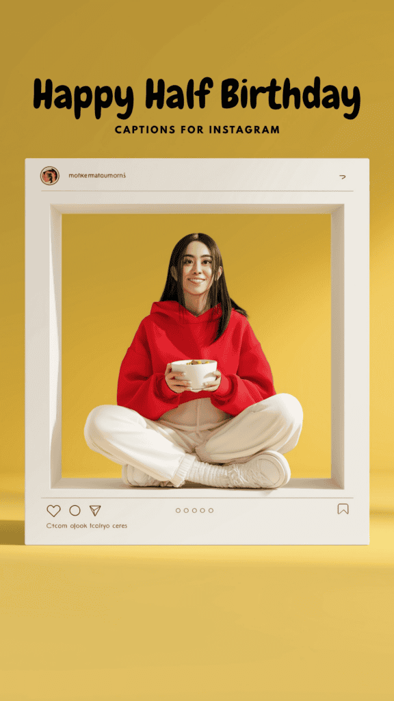 Happy Half Birthday Captions for Instagram