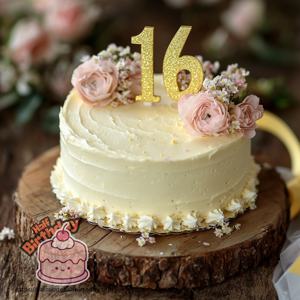 half birthday smash cake for baby 6 months with cream frosting and half number topper
